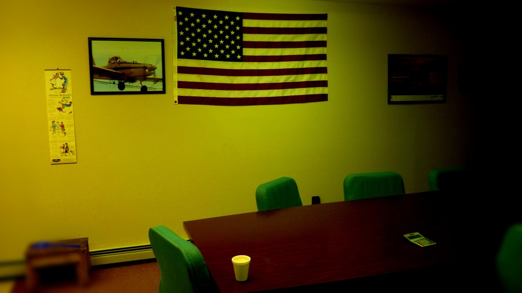 Photo of the airfield break room