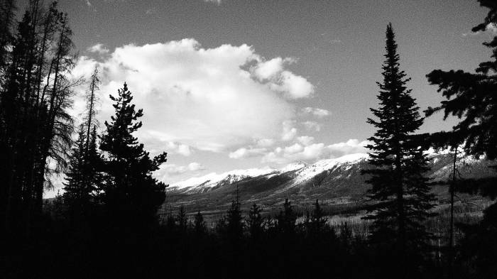 At the higher points of the backpacking trip, winter was still visible.